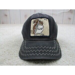 Goorin Bros Hat Cap Adult One Size Squirrel Nuts Gray Trucker Mesh Back Mens *